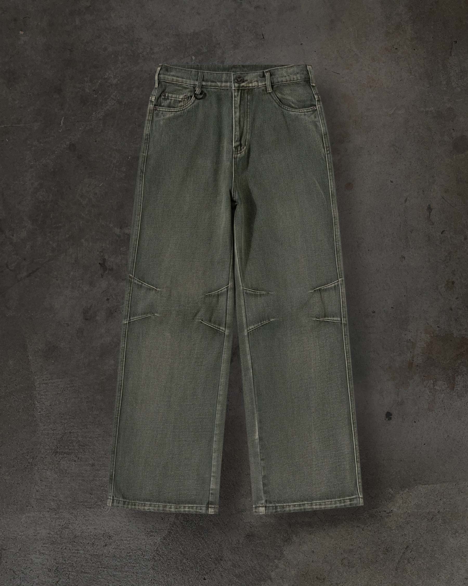 BASIC DENIM (OLIVE)-IYAMIUIO