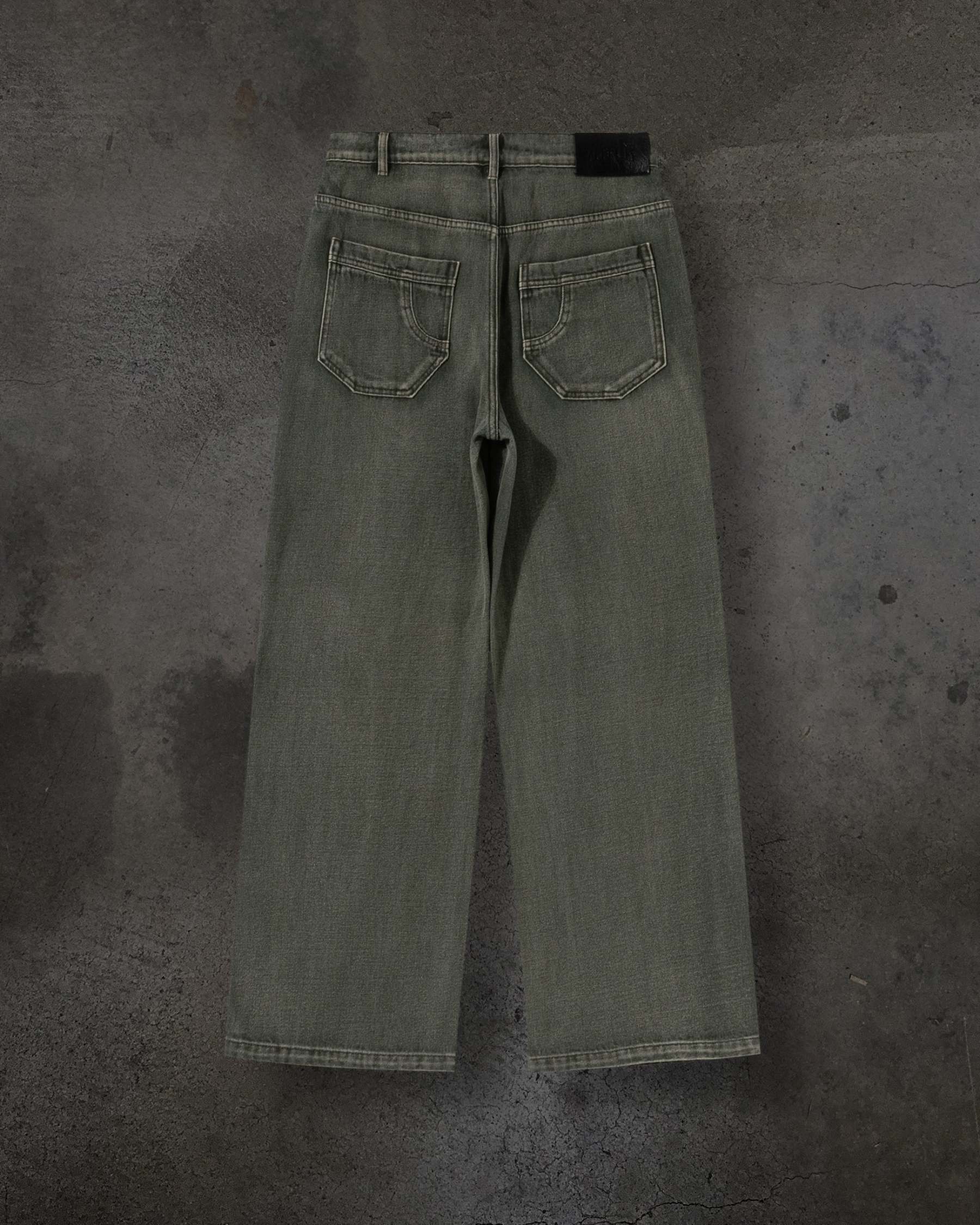 BASIC DENIM (OLIVE)-IYAMIUIO