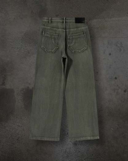 BASIC DENIM (OLIVE)-IYAMIUIO