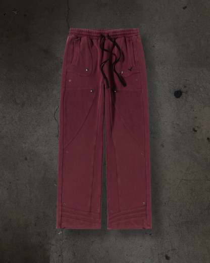 TRACK SWEATS (CRIMSON)-IYAMIUIO