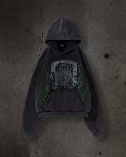 EMBROIDERED VINE PULLOVER (COAL)-IYAMIUIO
