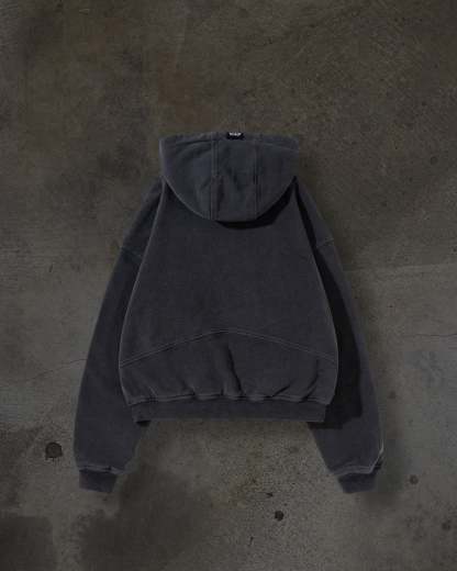 REVERSIBLE DITCH ZIPUP (COAL)-IYAMIUIO