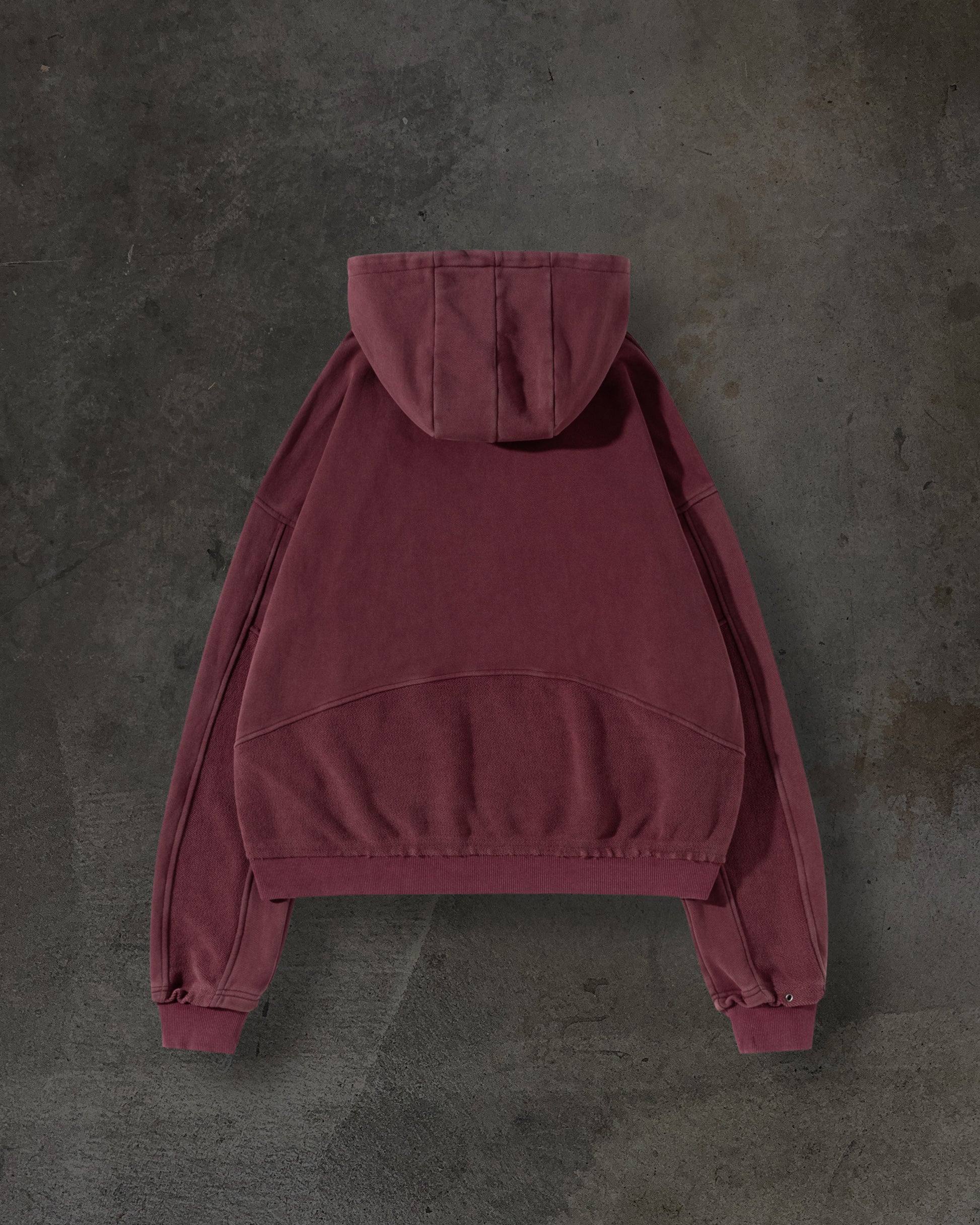 TRACK HOODIE (CRIMSON)-IYAMIUIO