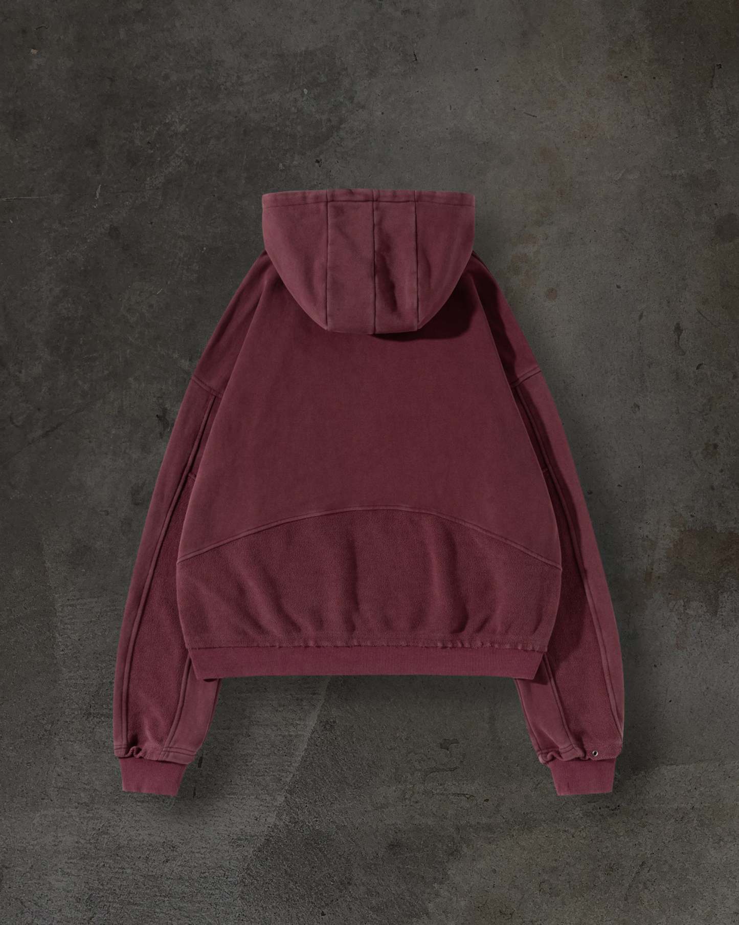 TRACK HOODIE (CRIMSON)-IYAMIUIO