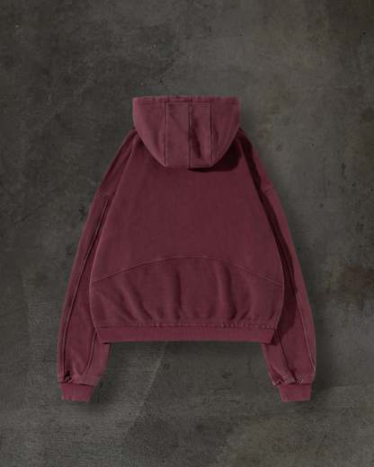 TRACK HOODIE (CRIMSON)-IYAMIUIO