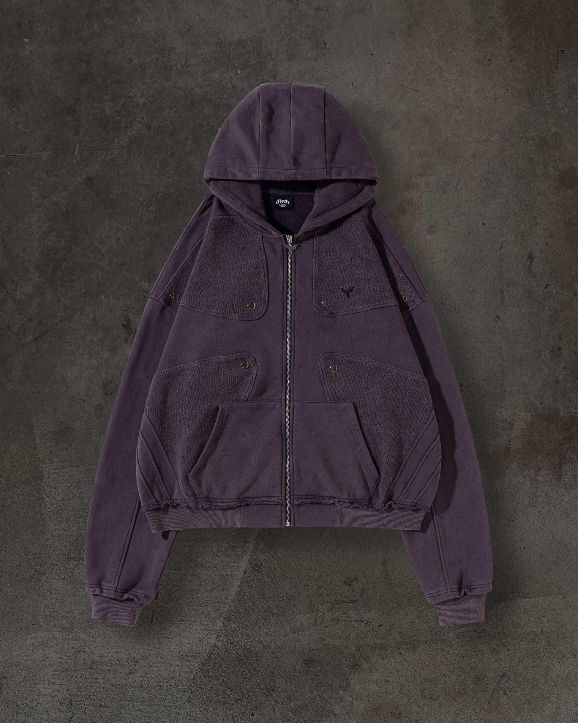 TRACK HOODIE (GRAPE)-IYAMIUIO