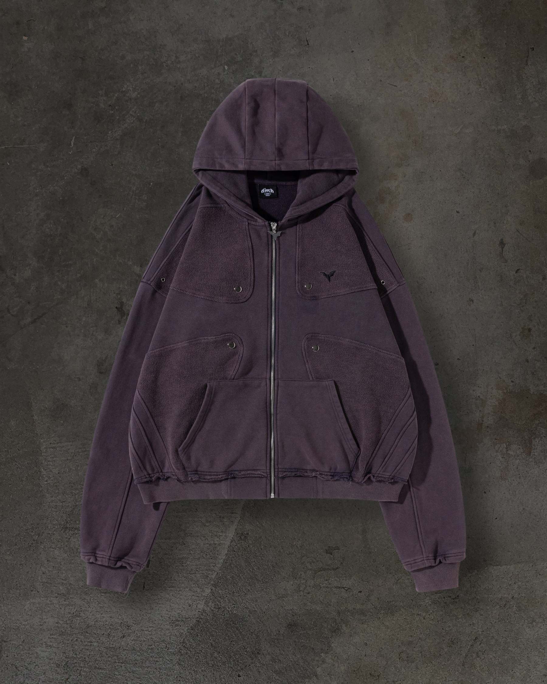 TRACK HOODIE (GRAPE)-IYAMIUIO