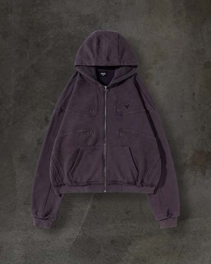 TRACK HOODIE (GRAPE)-IYAMIUIO