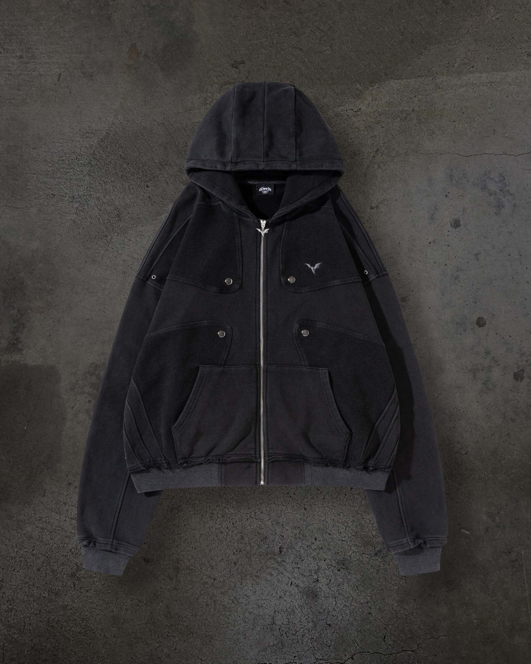 TRACK HOODIE (COAL)-IYAMIUIO