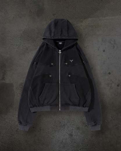 TRACK HOODIE (COAL)-IYAMIUIO