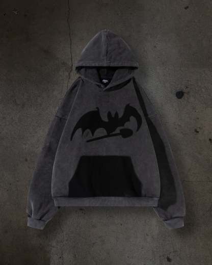 MISSING BAT PULLOVER (COAL)-IYAMIUIO