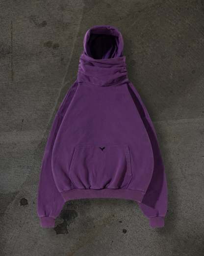 MASKED HOODIE (PURPLE)-IYAMIUIO