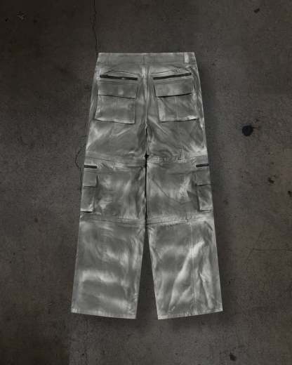 CORVIDITCH CONVERTIBLE CARGO PANTS (GREY)-IYAMIUIO