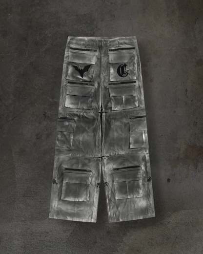 CORVIDITCH CONVERTIBLE CARGO PANTS (GREY)-IYAMIUIO