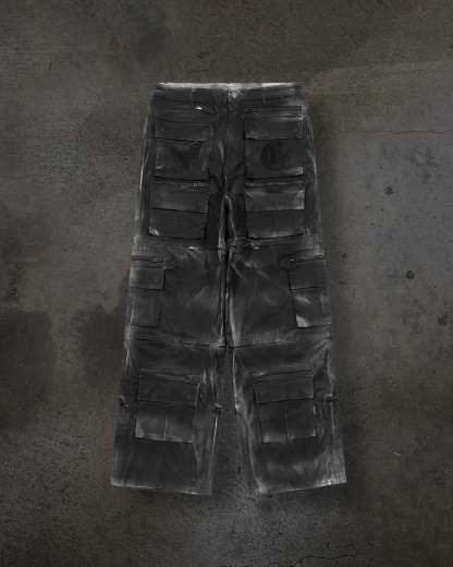CORVIDITCH CONVERTIBLE CARGO PANTS (COAL)-IYAMIUIO