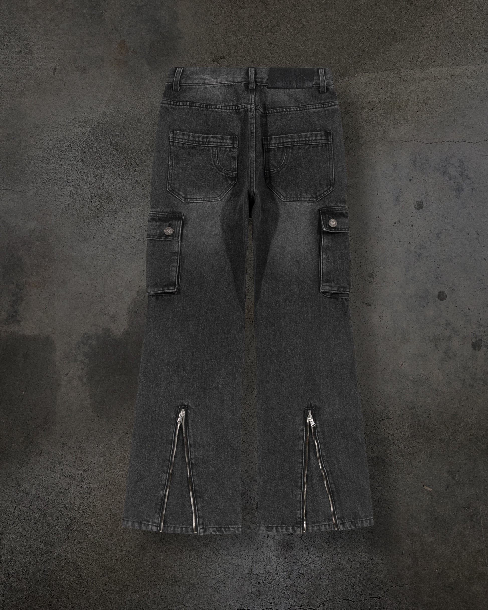 DENIM CARGOS (COAL)-IYAMIUIO