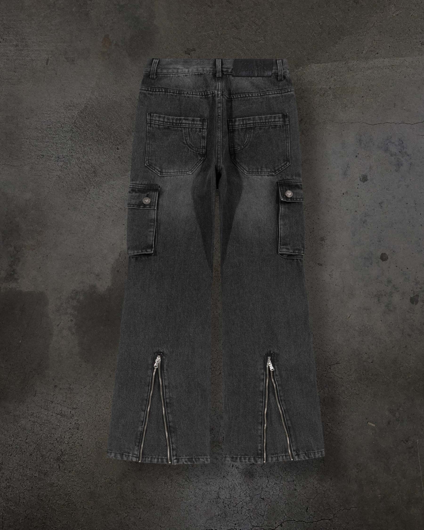 DENIM CARGOS (COAL)-IYAMIUIO