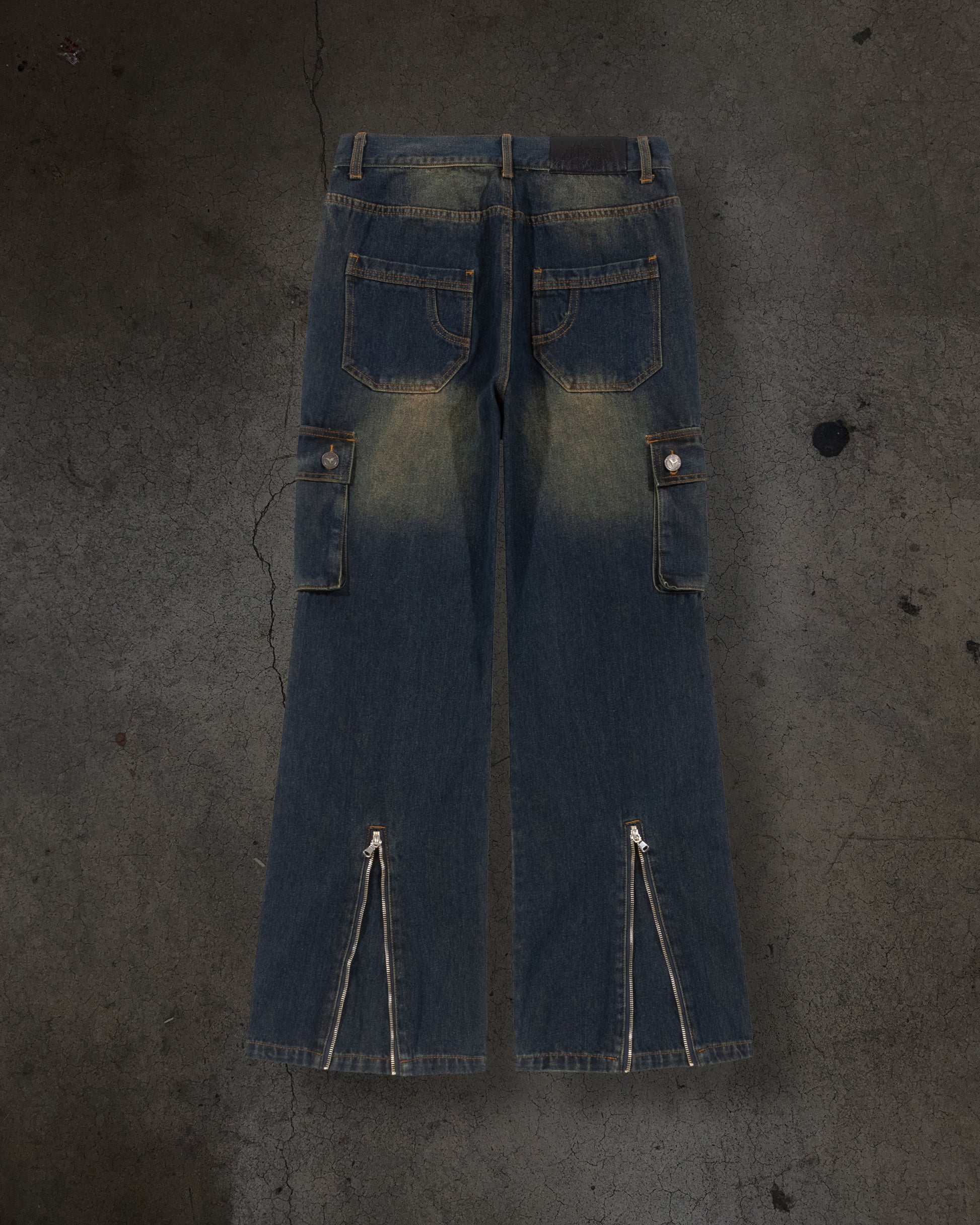 DENIM CARGOS (NAVY)-IYAMIUIO