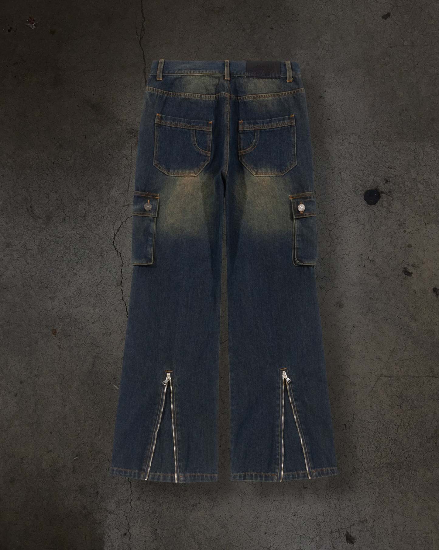 DENIM CARGOS (NAVY)-IYAMIUIO