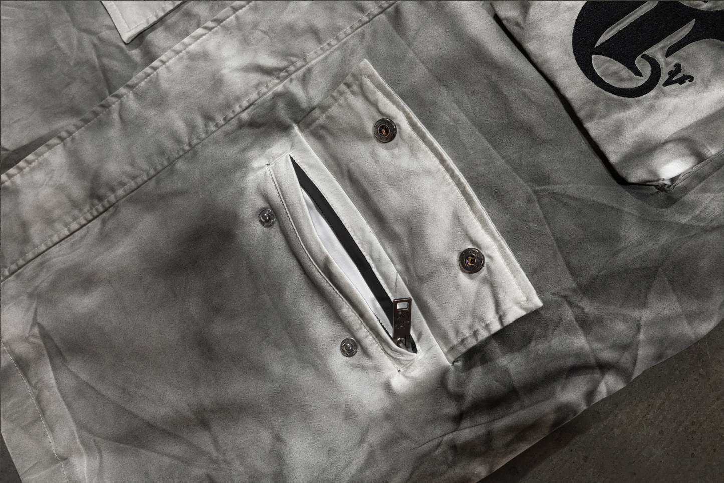 CORVIDITCH CANVAS CARGO COAT (GREY)-IYAMIUIO