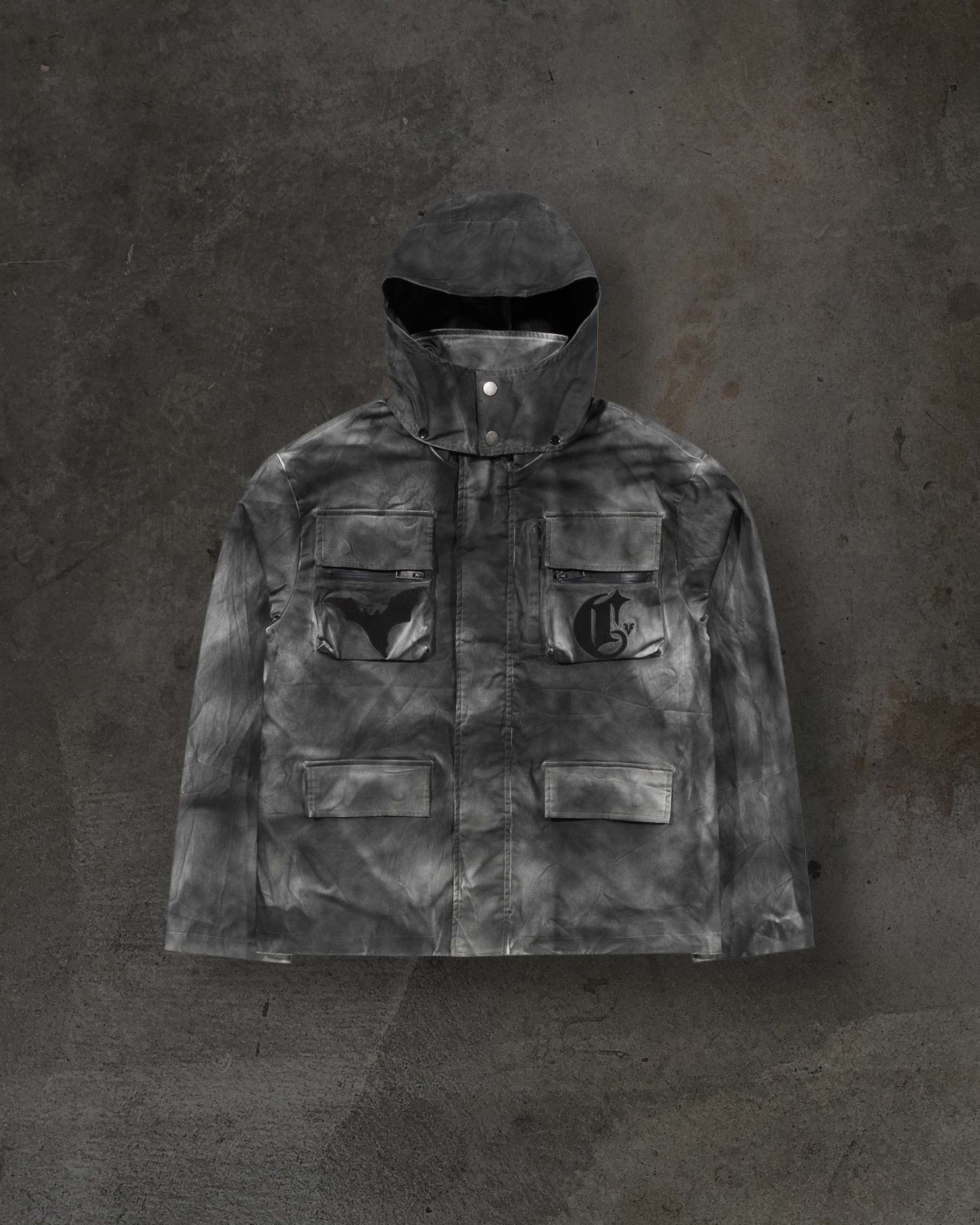 CORVIDITCH CANVAS CARGO COAT (COAL)-IYAMIUIO