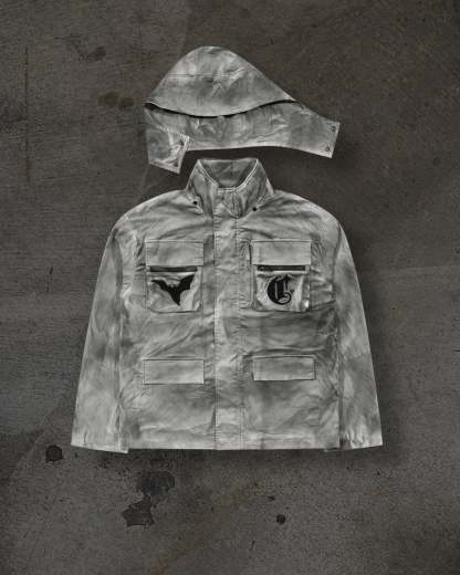 CORVIDITCH CANVAS CARGO COAT (GREY)-IYAMIUIO