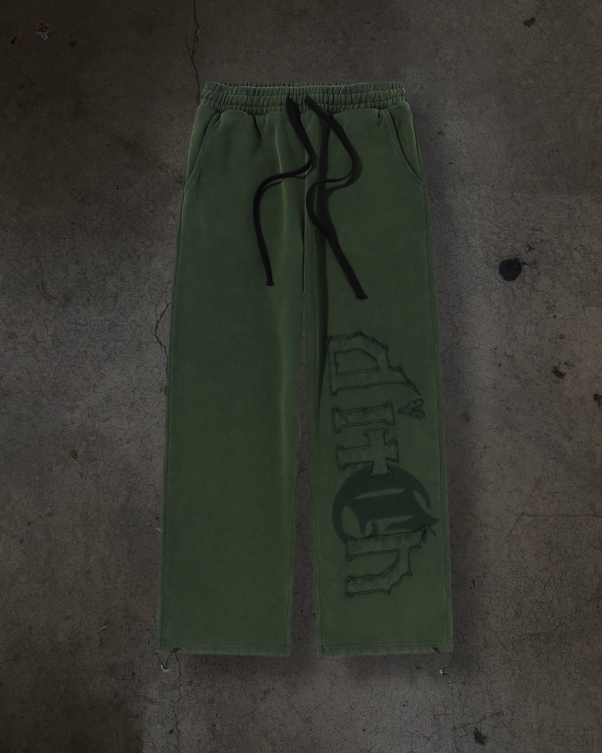 CORVIDITCH MISSING PATCH SWEATS (PINE)-IYAMIUIO