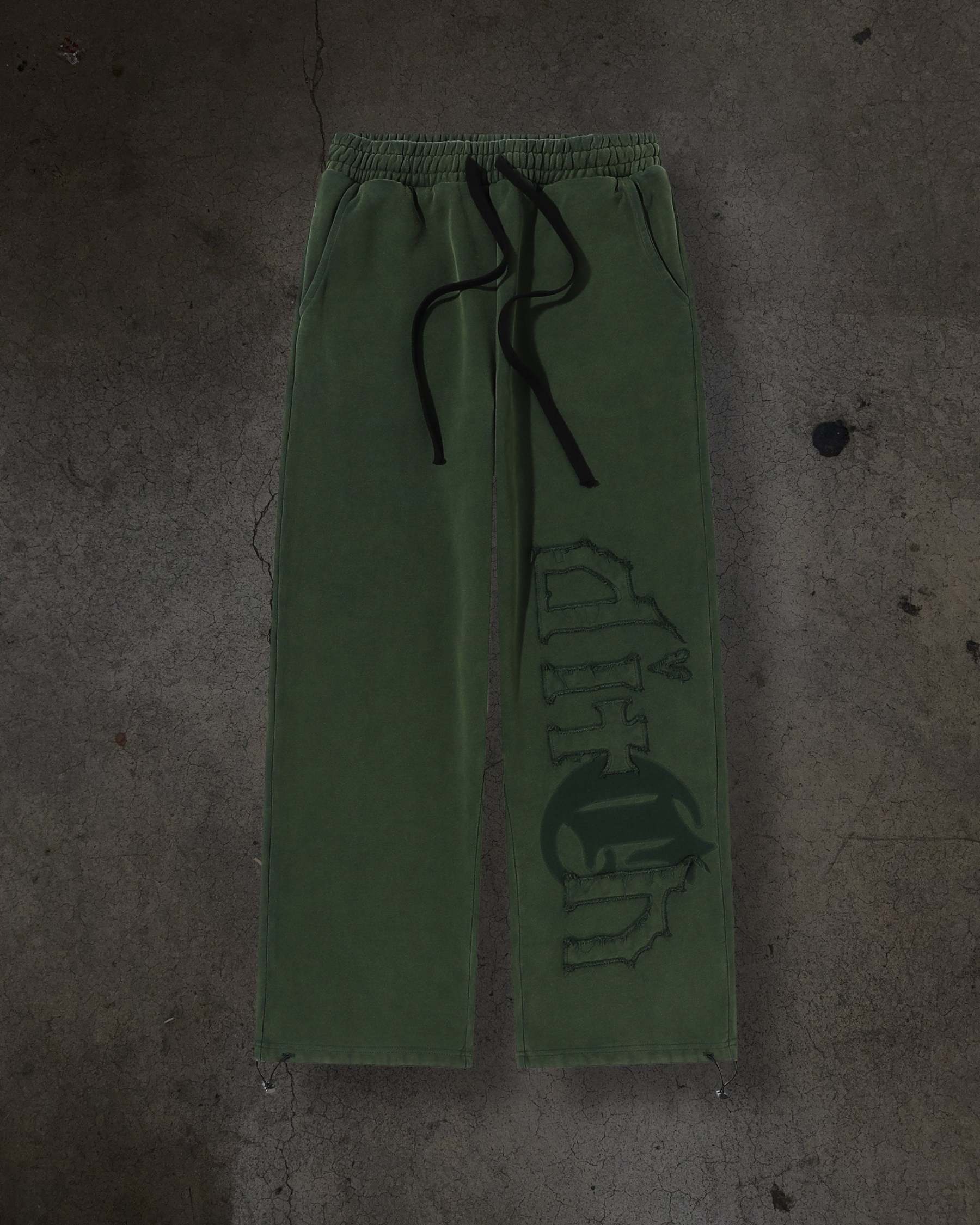 CORVIDITCH MISSING PATCH SWEATS (PINE)-IYAMIUIO