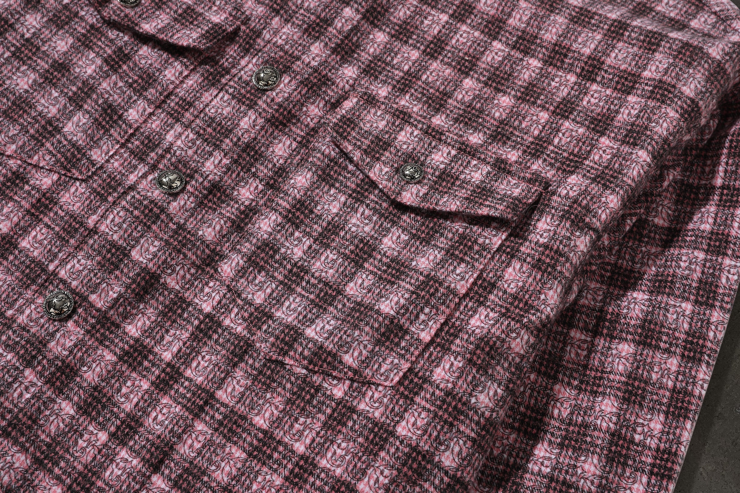 CORVIDITCH MONOGRAM FLANNEL (PINK)-IYAMIUIO