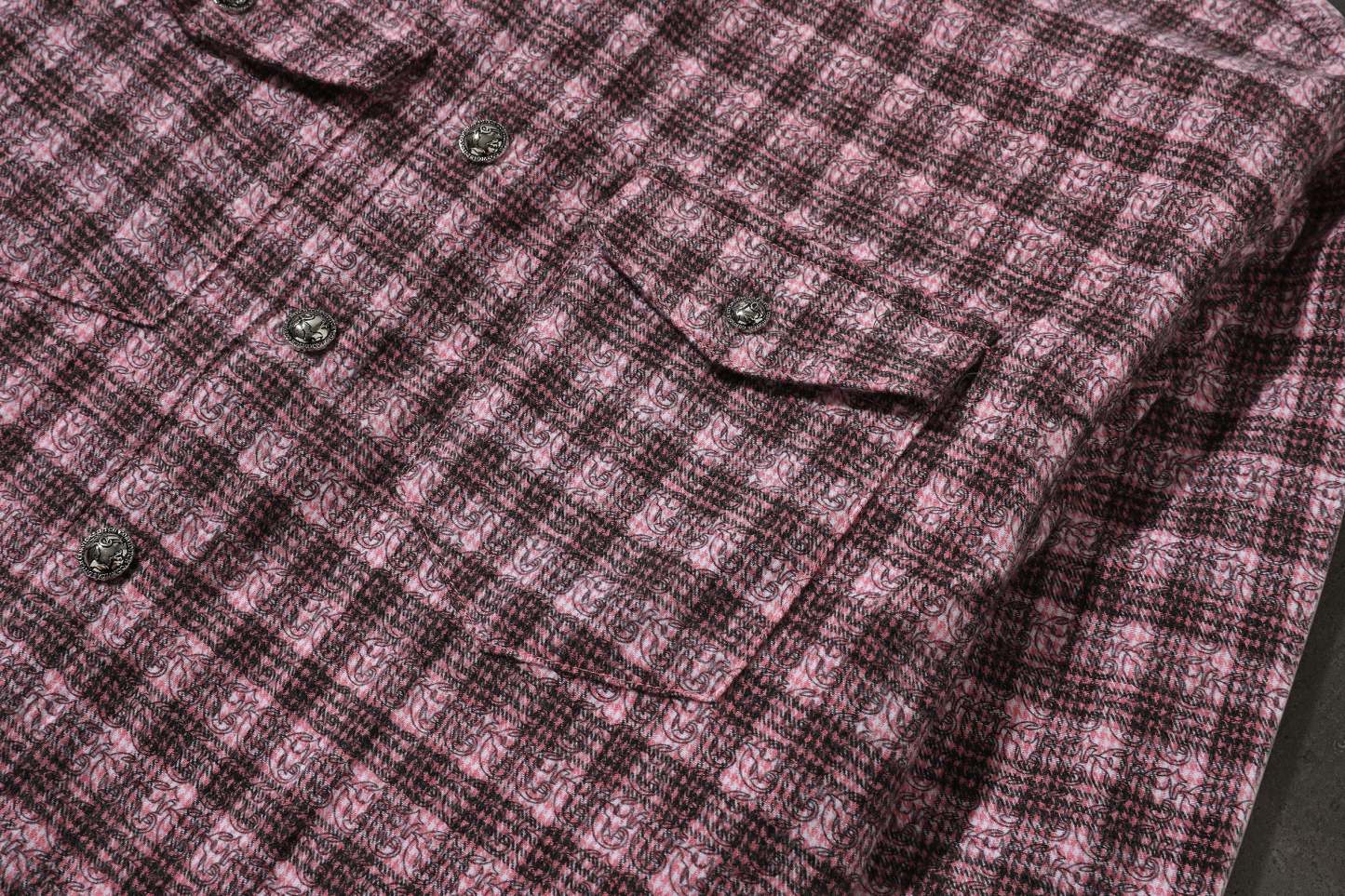 CORVIDITCH MONOGRAM FLANNEL (PINK)-IYAMIUIO