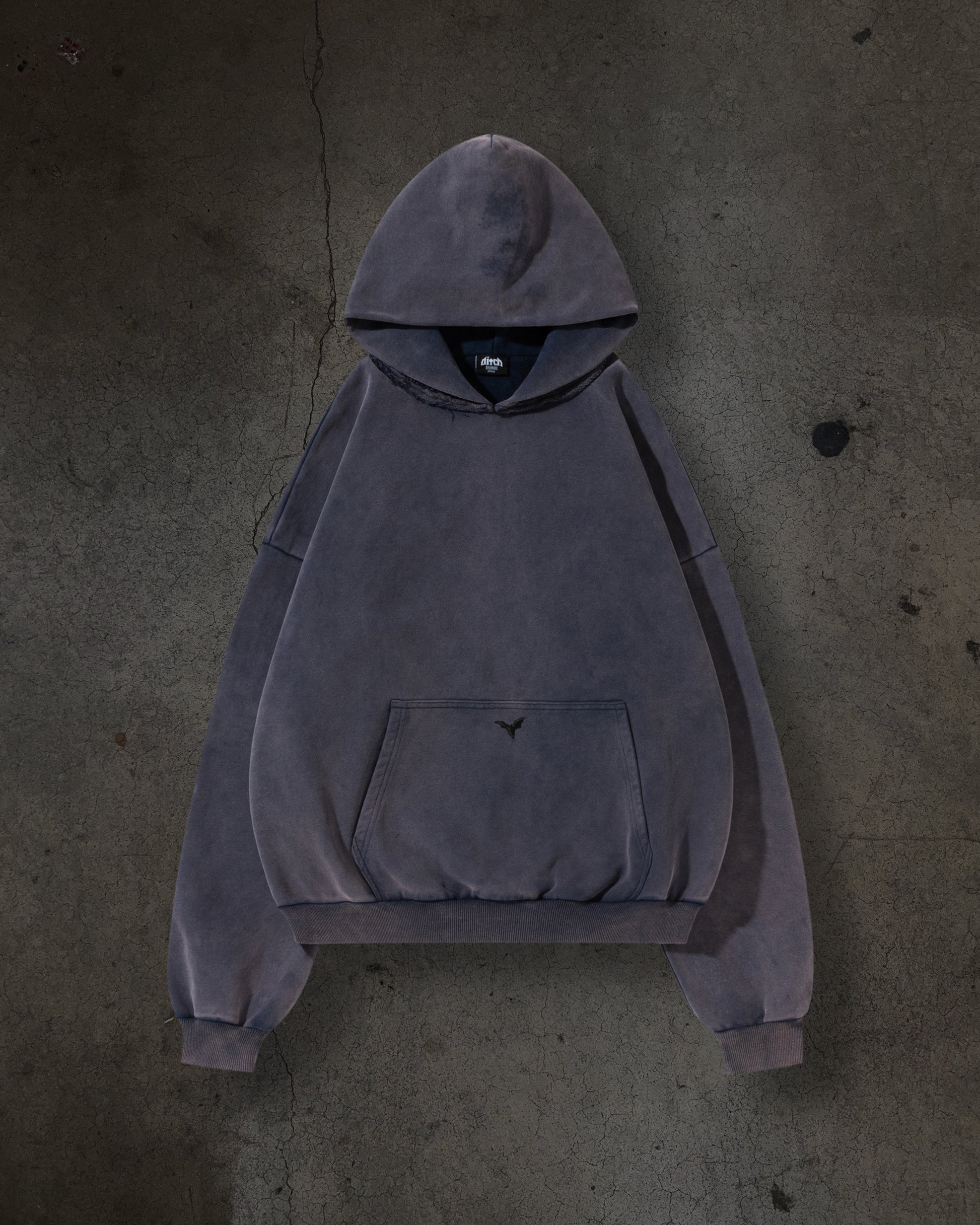 BLANK PULLOVER (OVERWASHED NAVY)-IYAMIUIO