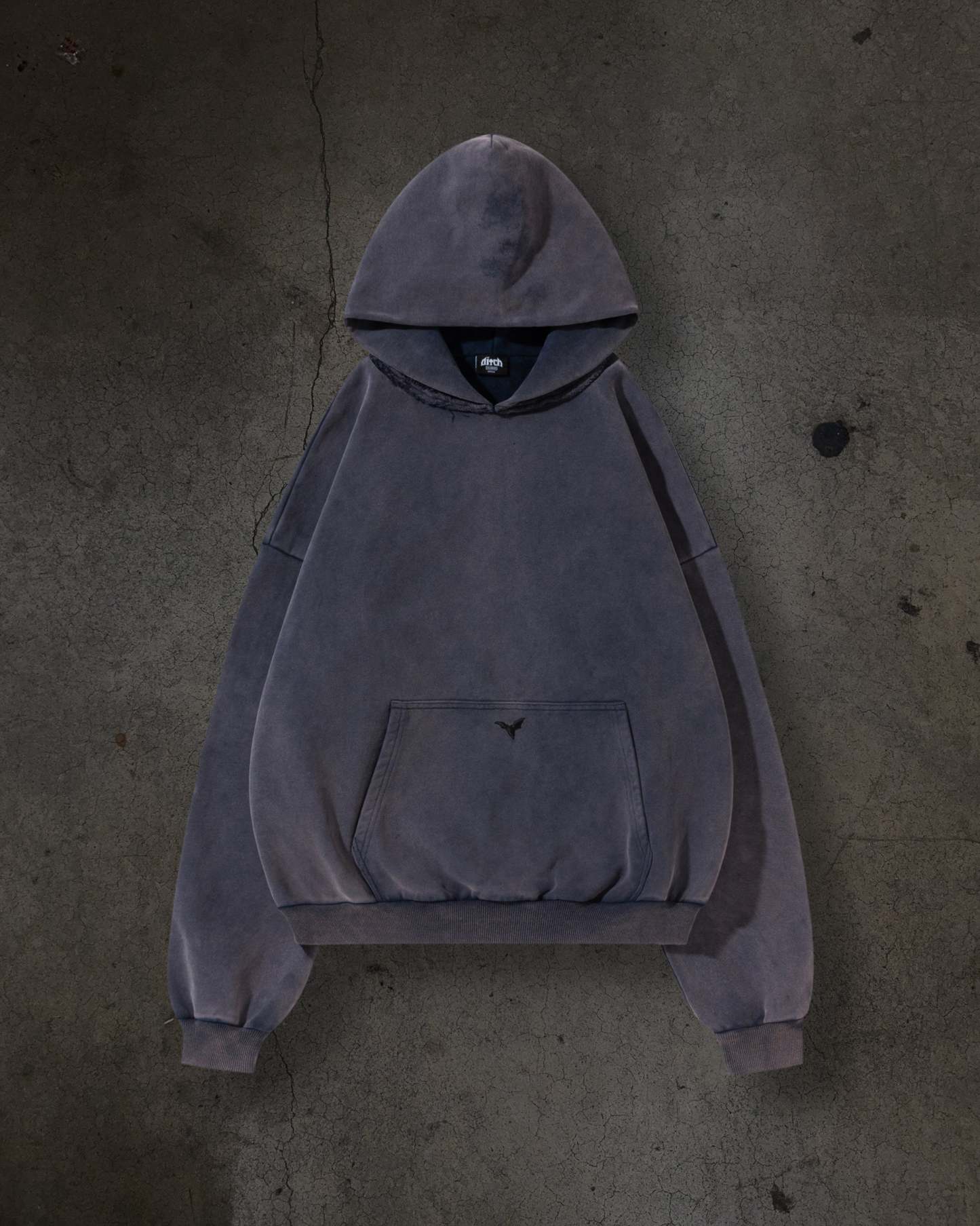 BLANK PULLOVER (OVERWASHED NAVY)-IYAMIUIO