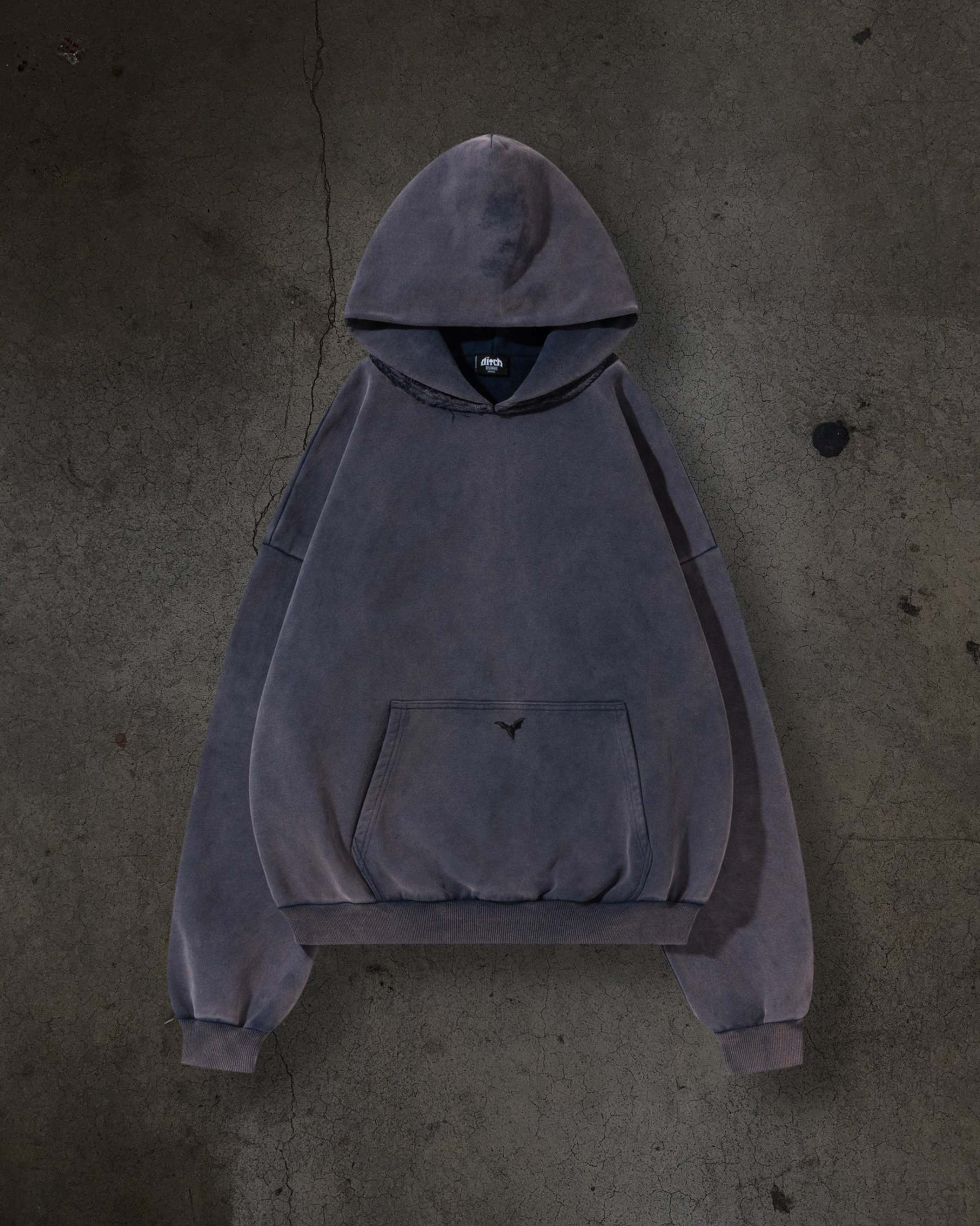 BLANK PULLOVER (OVERWASHED NAVY)-IYAMIUIO