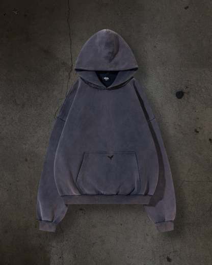 BLANK PULLOVER (OVERWASHED NAVY)-IYAMIUIO