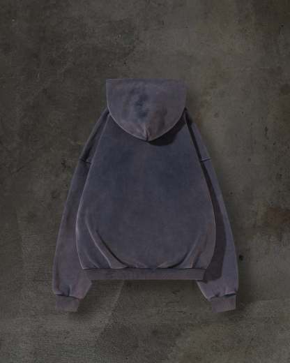 BLANK PULLOVER (OVERWASHED NAVY)-IYAMIUIO