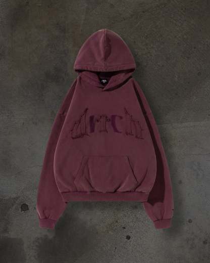 MISSING PATCH PULLOVER (CRIMSON)-IYAMIUIO