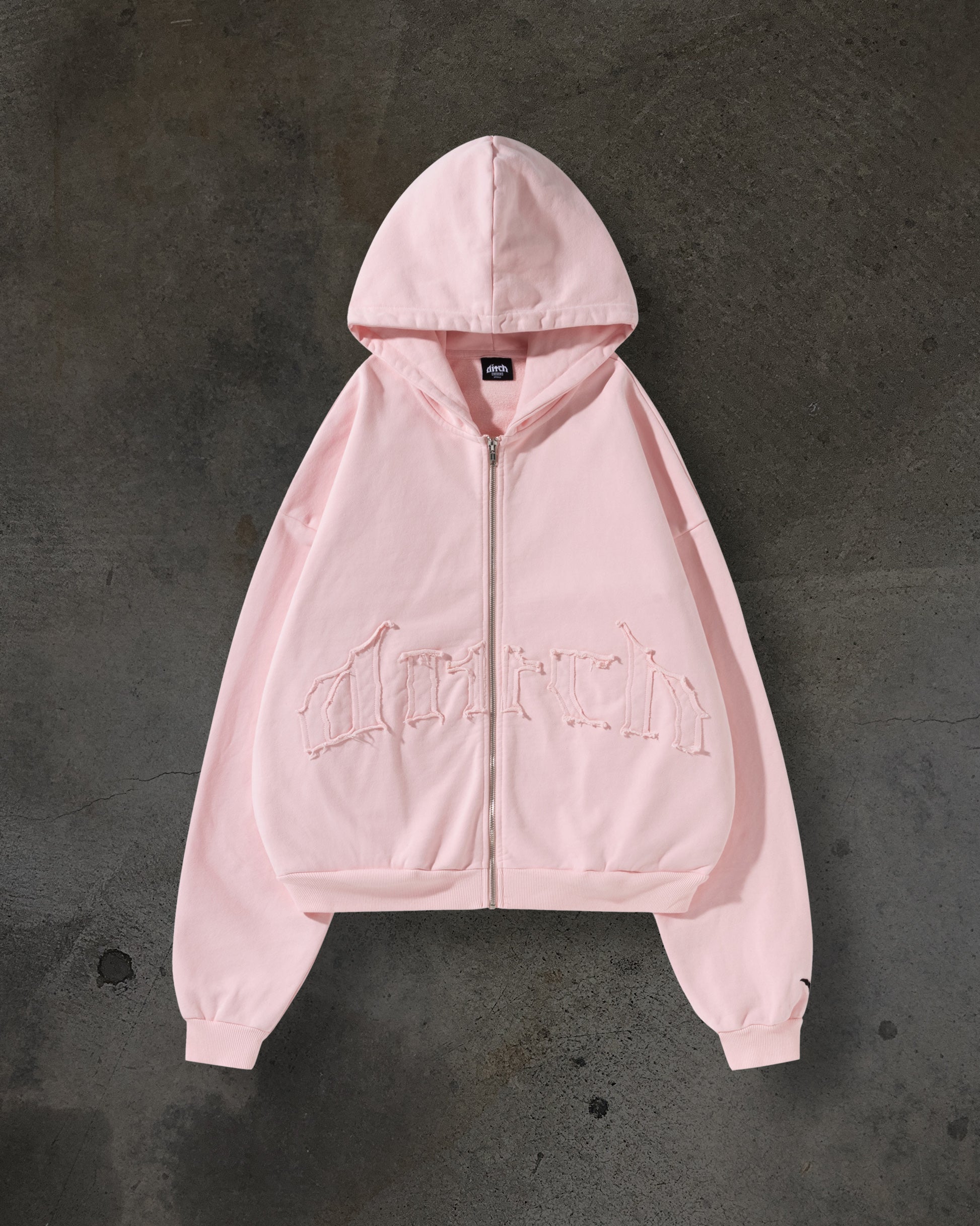 ARCH LOGO ZIPUP (BABY PINK)-IYAMIUIO