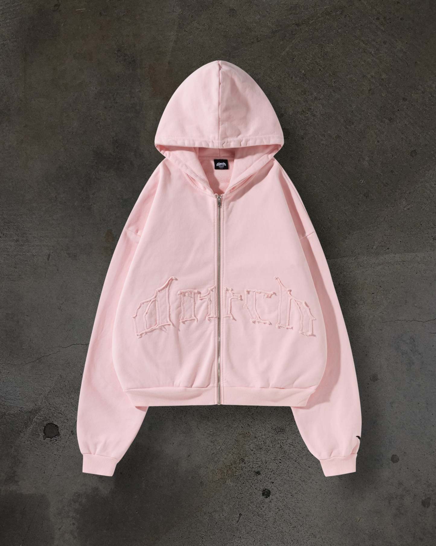 ARCH LOGO ZIPUP (BABY PINK)-IYAMIUIO