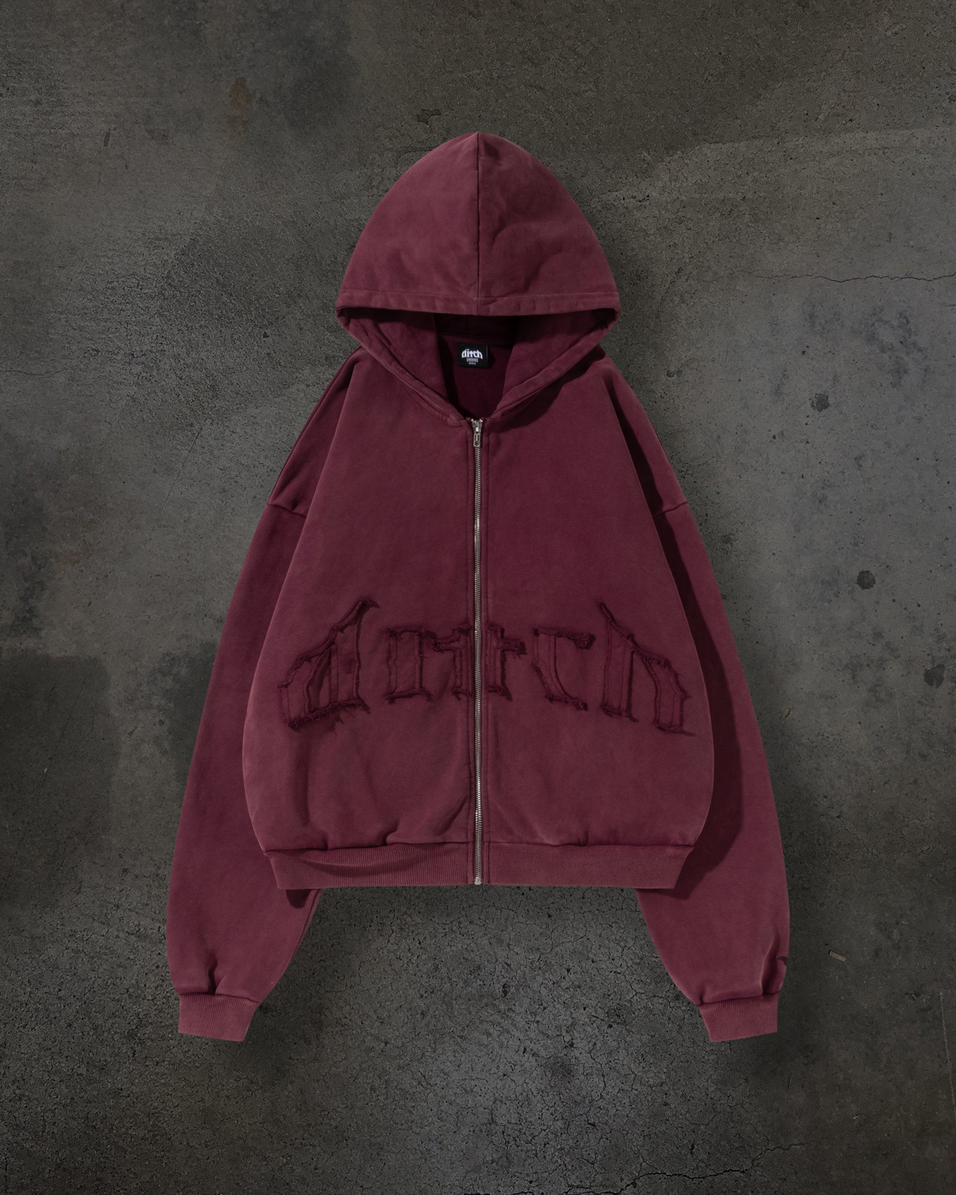 ARCH LOGO ZIPUP (CRIMSON)-IYAMIUIO