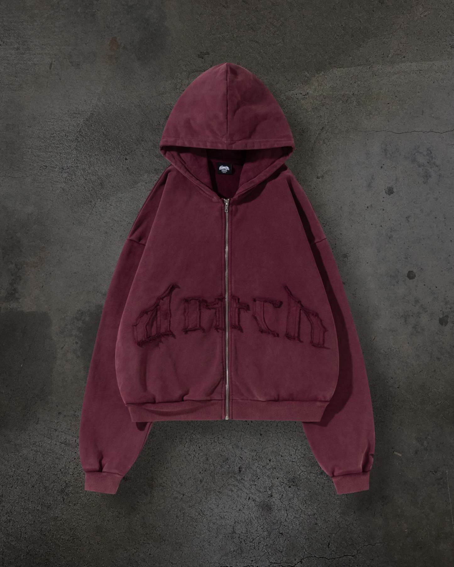 ARCH LOGO ZIPUP (CRIMSON)-IYAMIUIO