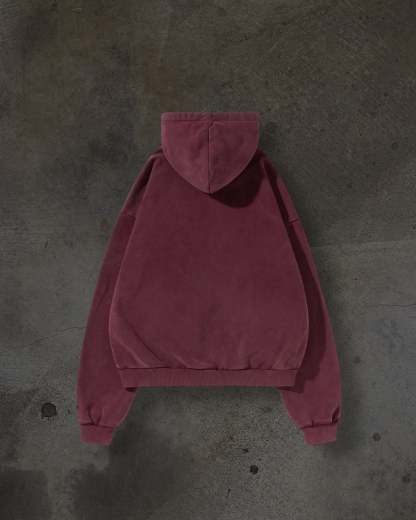 ARCH LOGO ZIPUP (CRIMSON)-IYAMIUIO