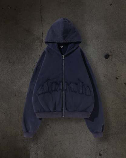 ARCH LOGO ZIPUP (NAVY)-IYAMIUIO