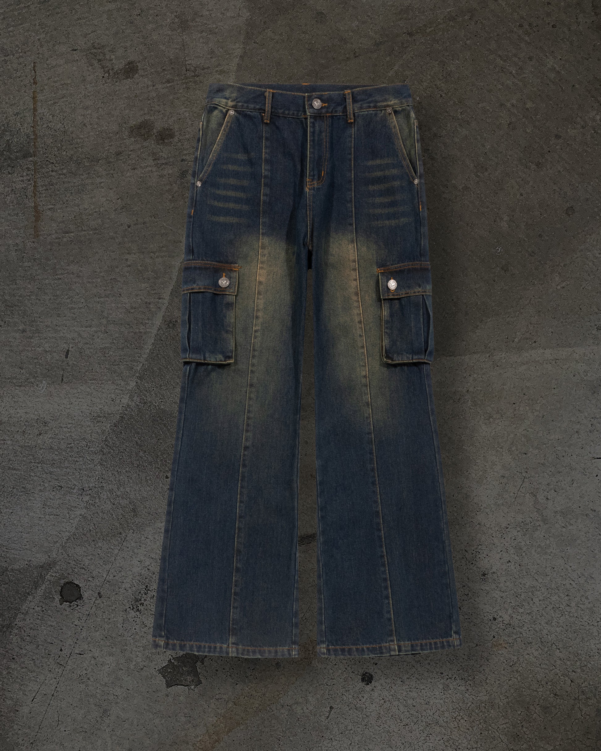 DENIM CARGOS (NAVY)-IYAMIUIO
