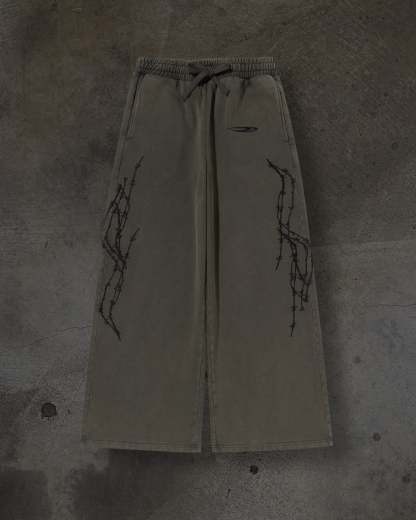 ATHLETIC BARBED SWEATS (ASH)-IYAMIUIO