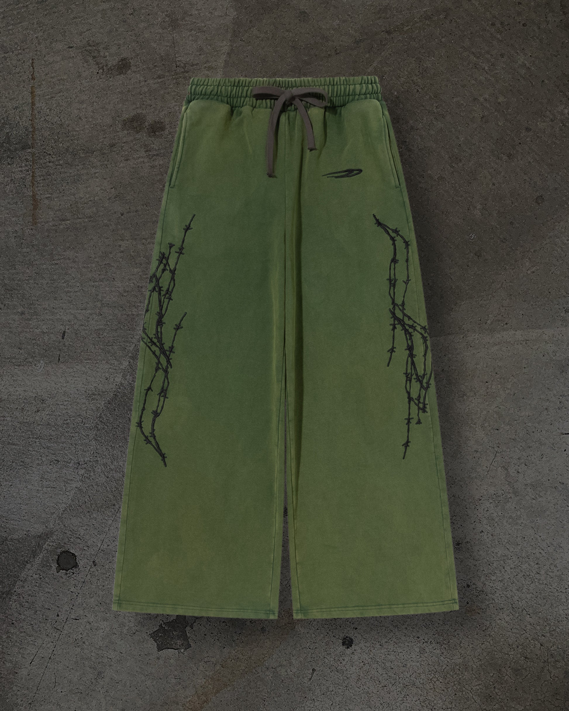 ATHLETIC BARBED SWEATS (PINE)-IYAMIUIO