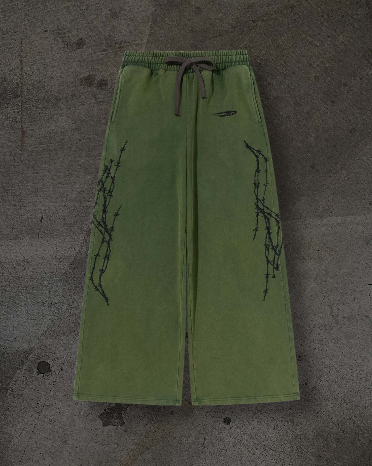 ATHLETIC BARBED SWEATS (PINE)-IYAMIUIO