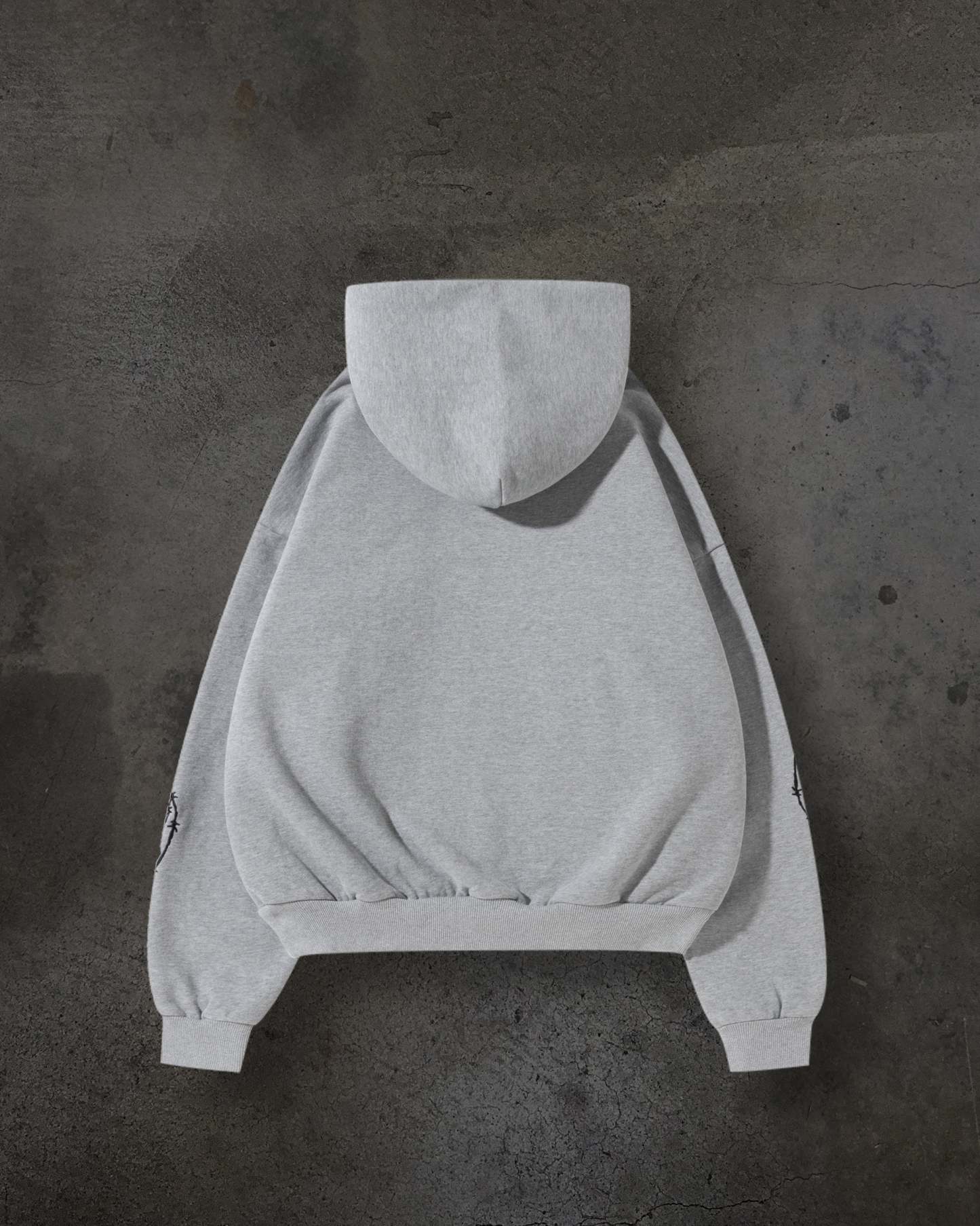 ATHLETIC BARBED PULLOVER (HEATHER GREY)-IYAMIUIO