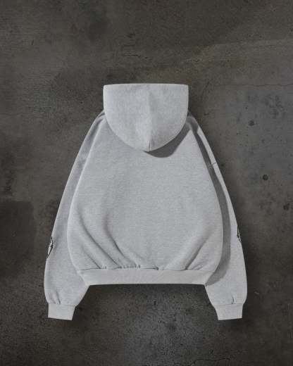 ATHLETIC BARBED PULLOVER (HEATHER GREY)-IYAMIUIO