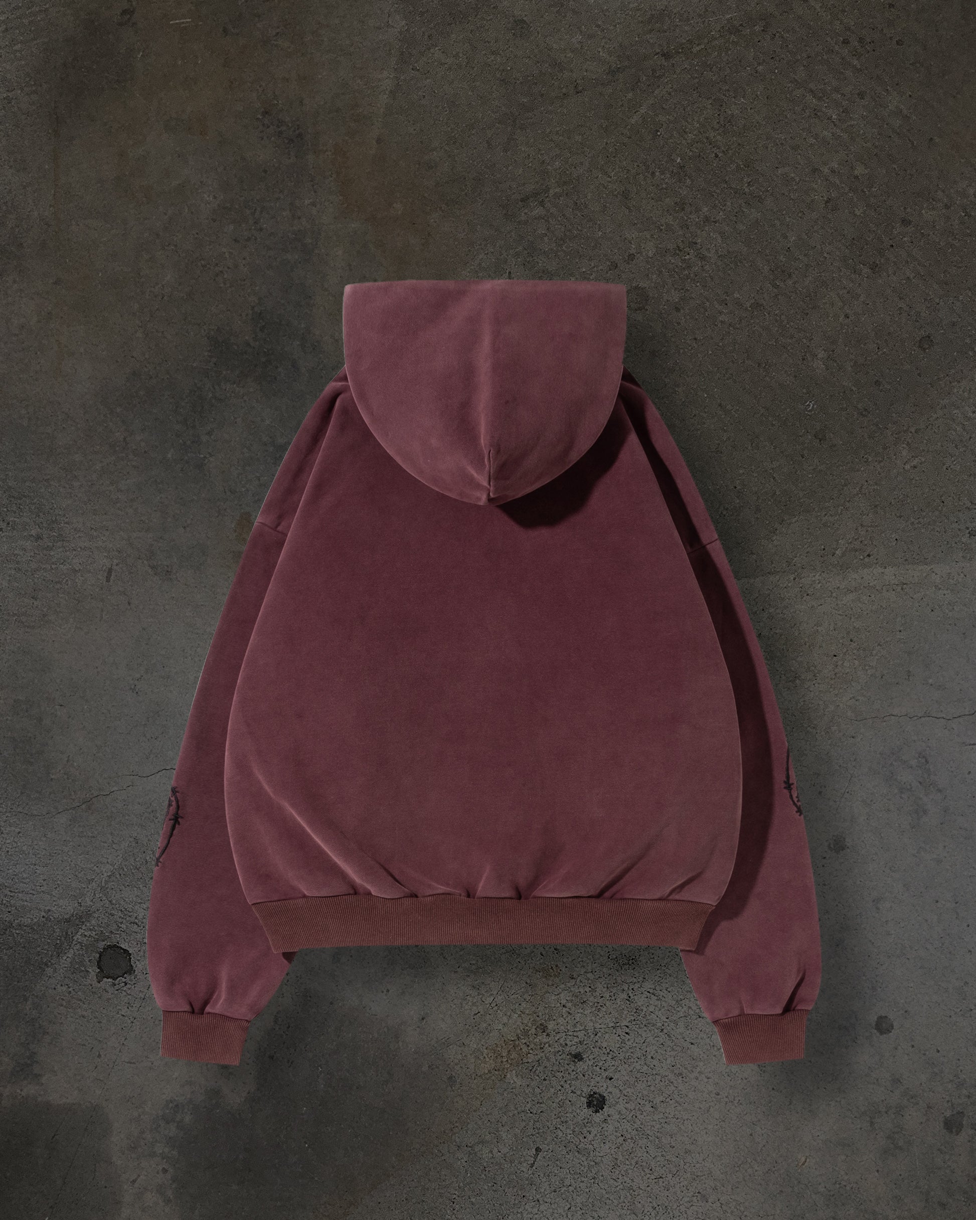 ATHLETIC BARBED PULLOVER (CRIMSON)-IYAMIUIO