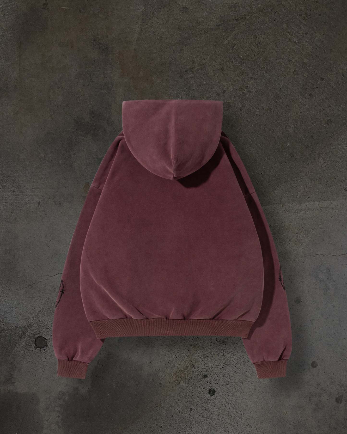 ATHLETIC BARBED PULLOVER (CRIMSON)-IYAMIUIO